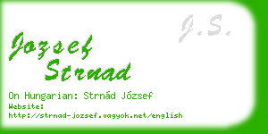 jozsef strnad business card
